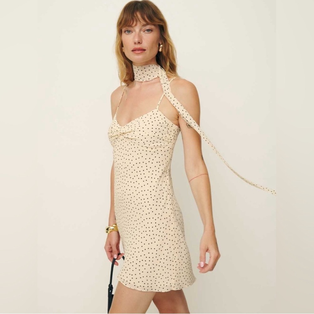 Reformation Iryna dress polka dot